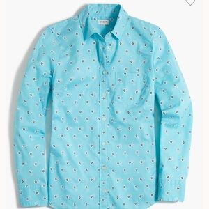 J. Crew Women’s Blue Floral Shirt